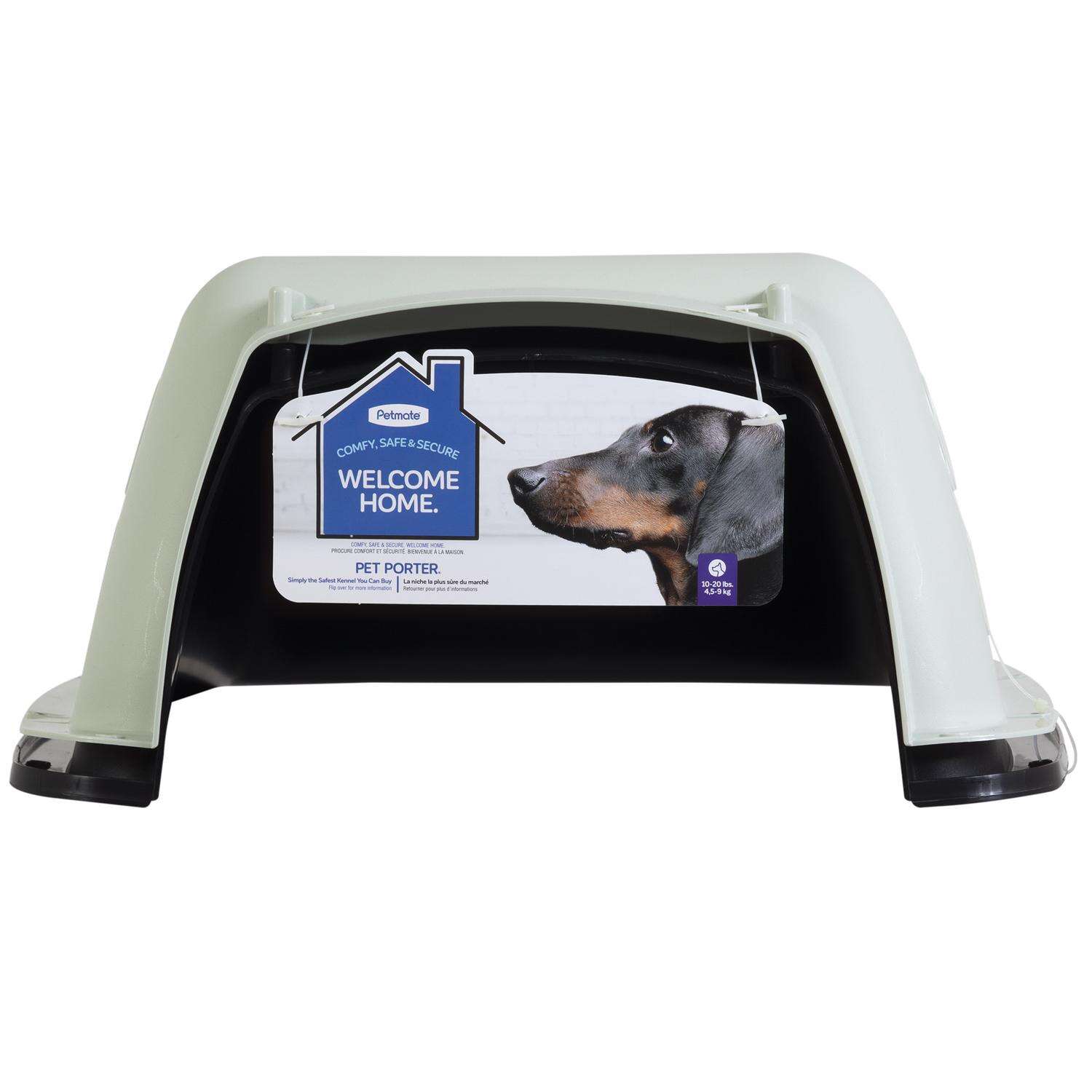 Aspen Pet Pet Porter Plastic Pet Carrier Black/Gray 14.5 in. H X 16.7 in. W X 24 in. D