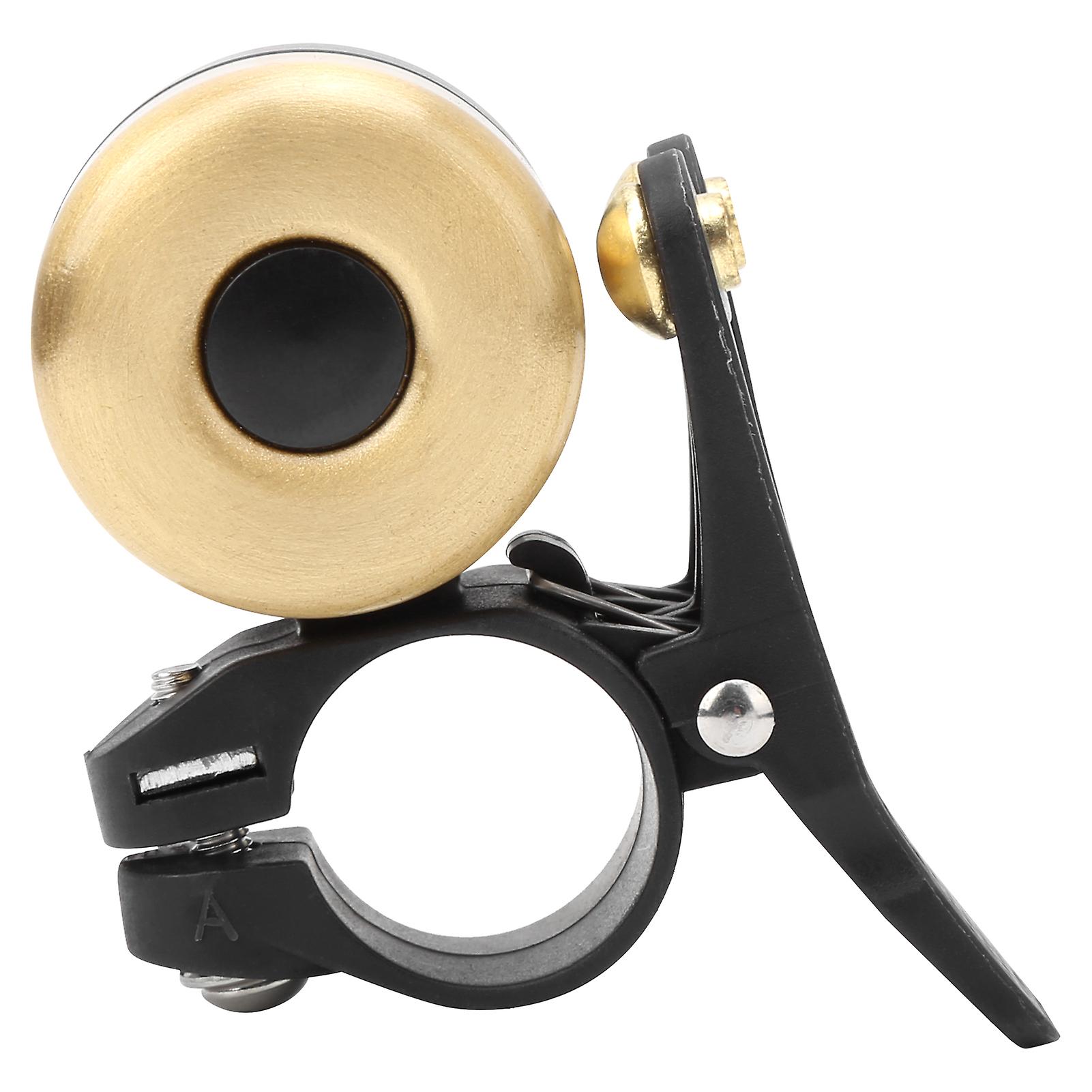 Vintage Bicycle Double Bell Loudly Sound Mountain Bike Horn Knocking Cycling Accessorybrushed Gold