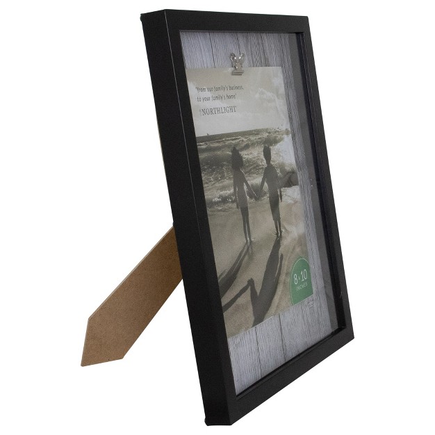 Classical Rectangular 8 quot X 10 quot Photo Picture Frame With Clip Black And White