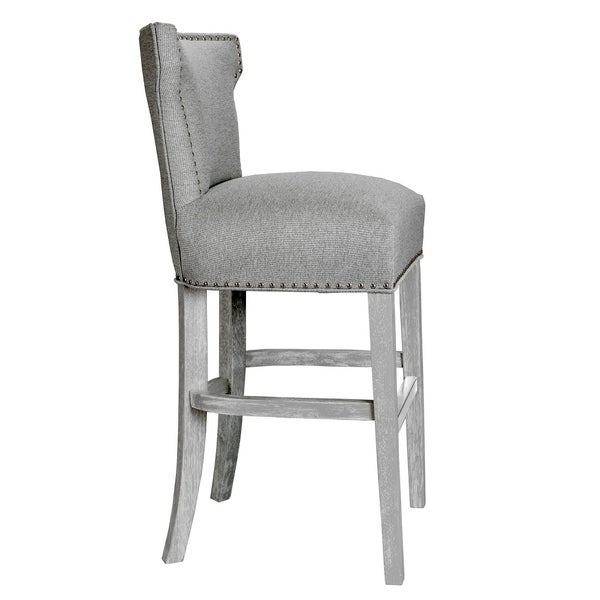 Bella Grey Counter Height Upholstered Barstool