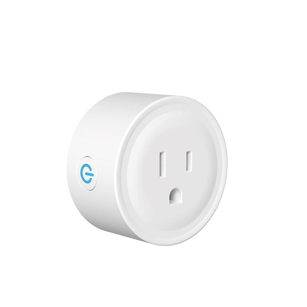 White Smart Wifi Socket Smart Plug Mini Wifi Outlet With Timer Function App Remote Control Wireless Outlet