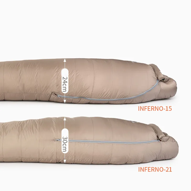 Nature White Goose Down Sleeping Bag Hiking Mummy Adult Windproof Waterproof Sleeping Gear For Outdoor Camping And Hiking