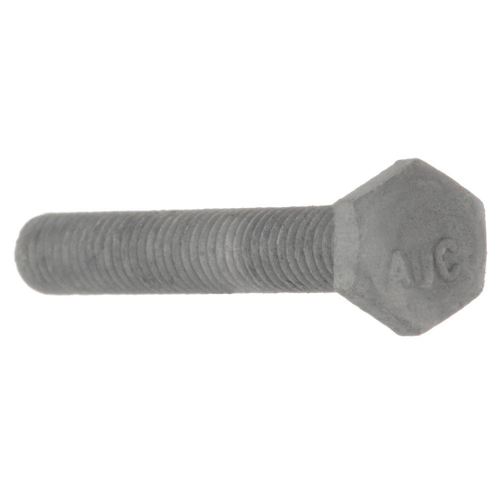 Everbilt 14 in. x 2 in. Galvanized Hex Bolt (15-Pack) 80480