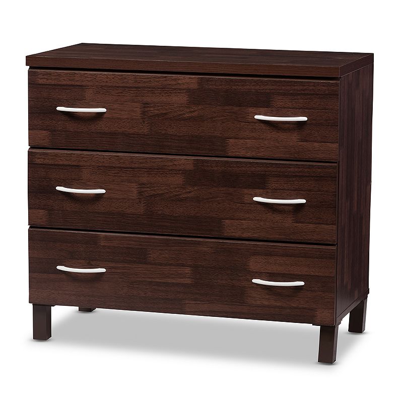 Baxton Studio Maison 3-Drawer Dresser