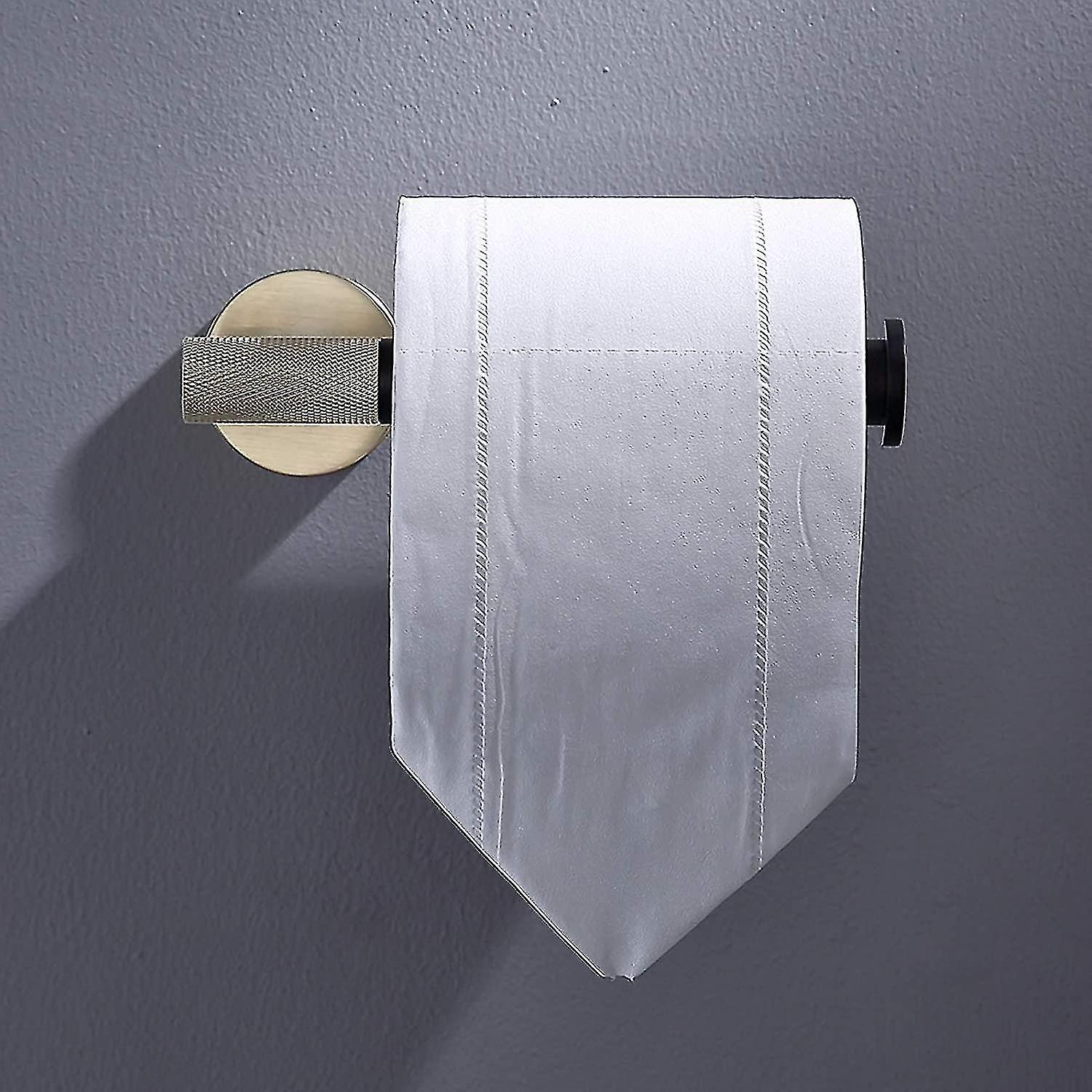 Stainless Steel Toilet Paper Holder Paper Holder Wall Mount Brushed Gold And Matte Black Paper Roll Holder Toilet Roll Holder