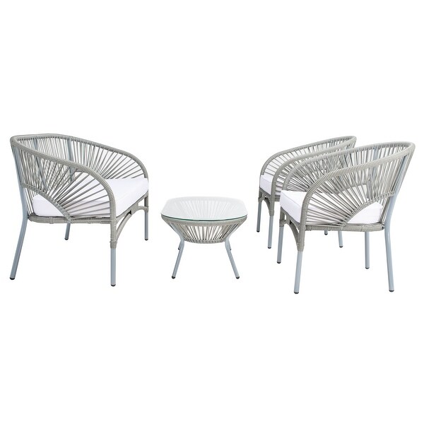 SAFAVIEH Outdoor Living Werner 4Piece Patio Set