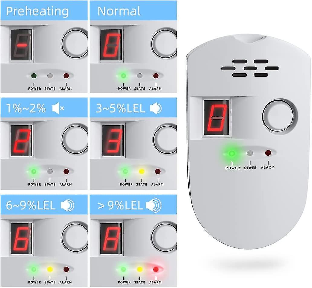 Digital Natural Gas Detector Lpg Lng Natural Coal Leak Detection