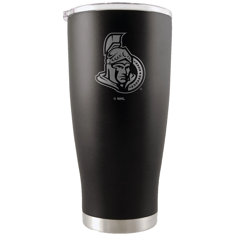 Ottawa Senators 20oz. Etched Team Logo Tumbler - Black