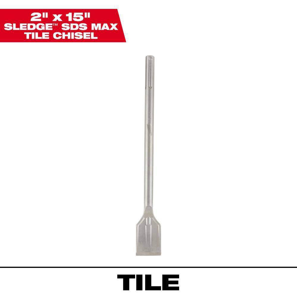 MW 2 in. x 15 in. SLEDGE SDS-MAX Tile Chisel 48-62-4258