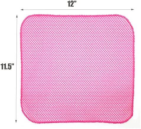 bangyoudaoo 6pcs Premium Kitchen Dish Towel Dish Cloth，Dish Scrubber，Mesh Wash Net