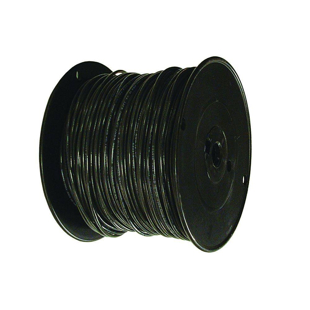 Southwire 500 ft. 18 Black Solid CU TFN Fixture Wire 26977906