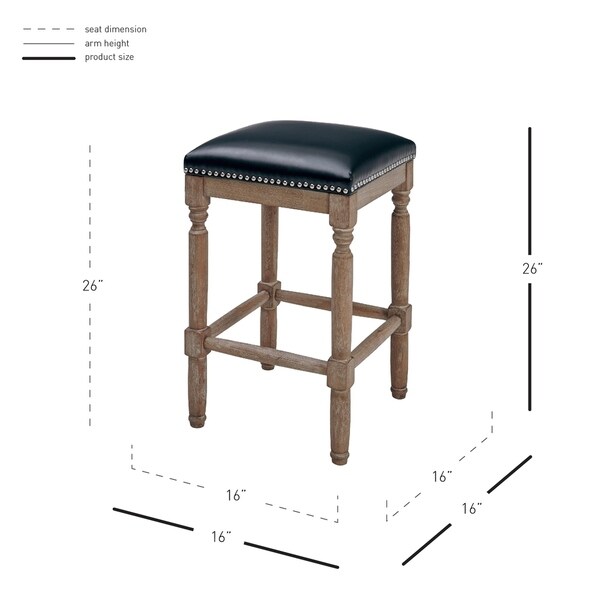 Ernie Bonded Leather Counter Stool