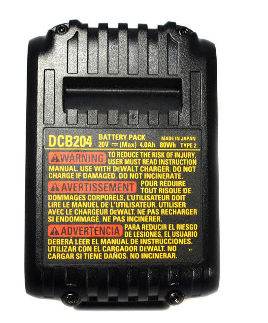 DeWalt DCB204 20-Volt MAX Premium XR Lithium Ion Battery Pack 4.0 Ah