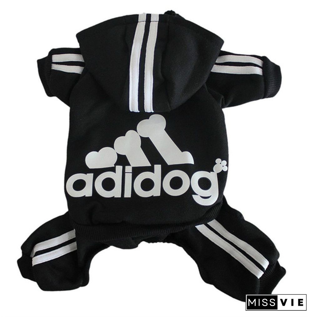 4-Leg Jumpsuit Casual Sweatshirt Winter Adidog Pet Small Dog Clothes Warm Hoodie