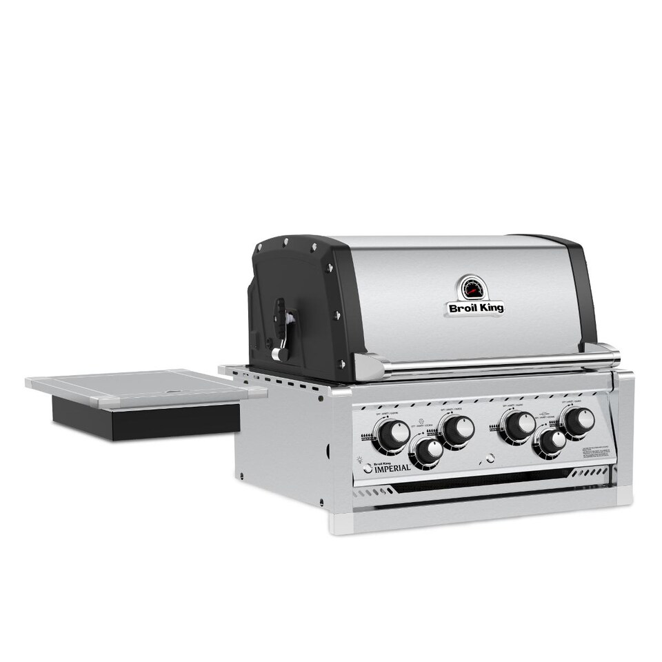 Broil King Imperial 490 4-Burner Built-In Propane Gas Grill With Rotisserie and Side Burner