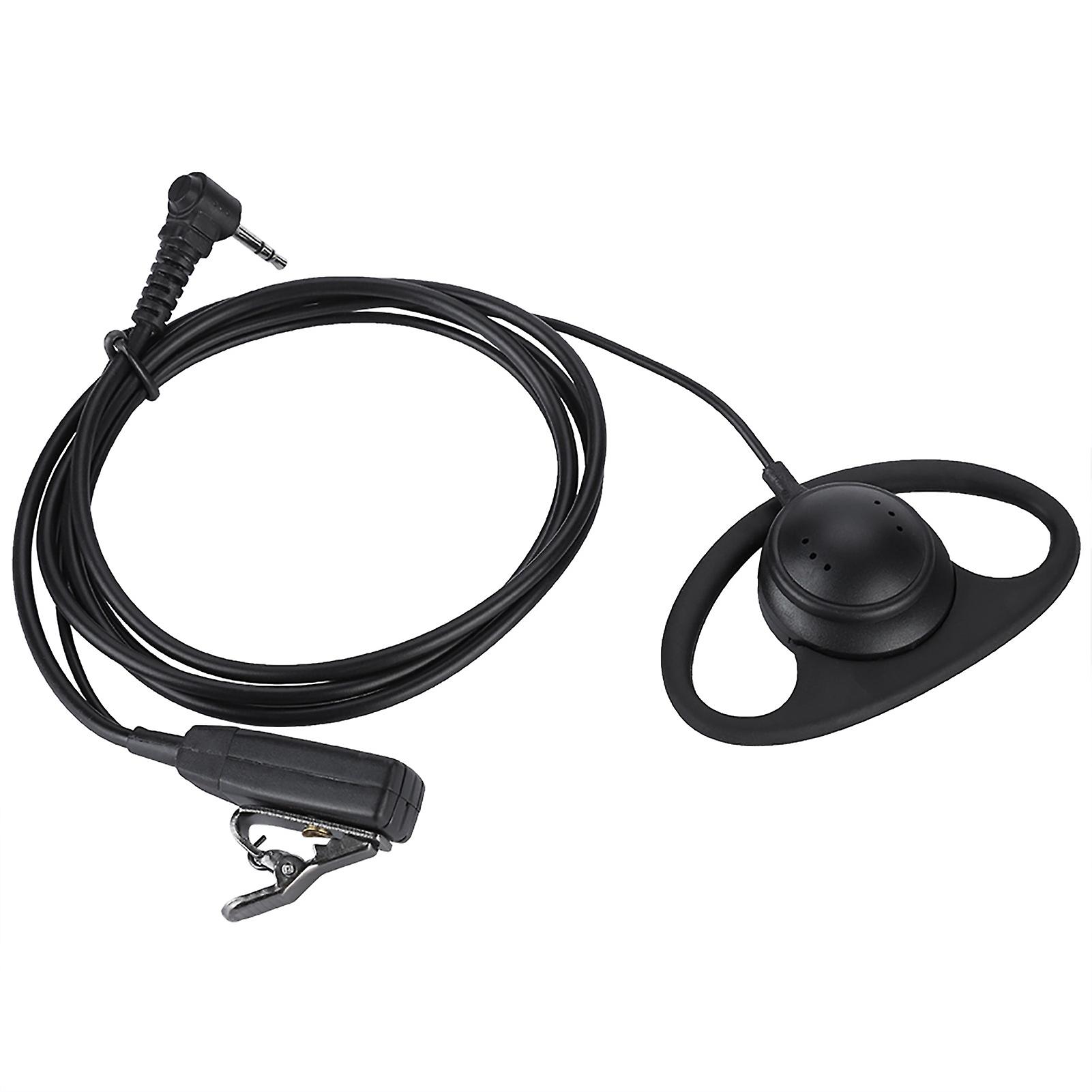 2.5mm Plug D Type Security Earhook Headset Earphone For Motorola Radios With Ptt Button