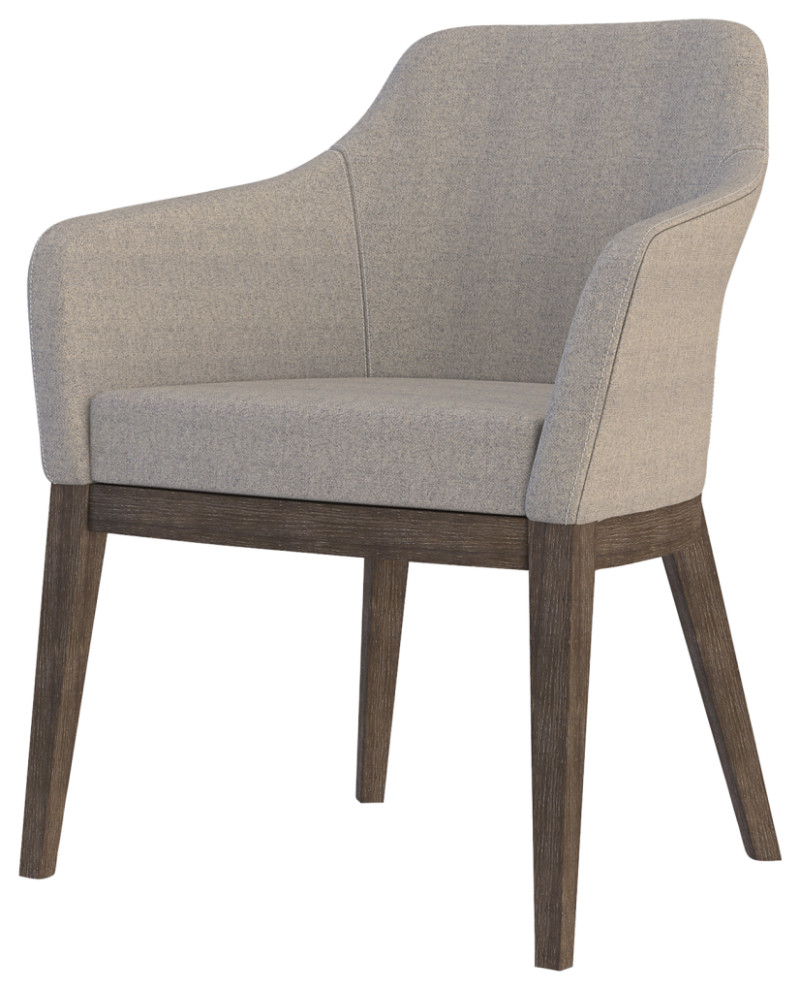 Gray Upholstery Dining Armchair  Andrew Martin Emerson   Transitional   Armchairs And Accent Chairs   by Oroa   Distinctive Furniture  Houzz