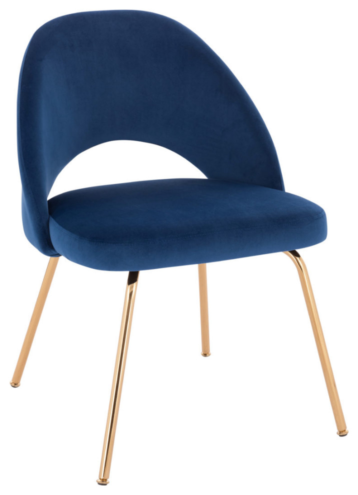 Sand Velvet Chair (Gold)   Midcentury   Dining Chairs   by HomeCraftDecor  Houzz