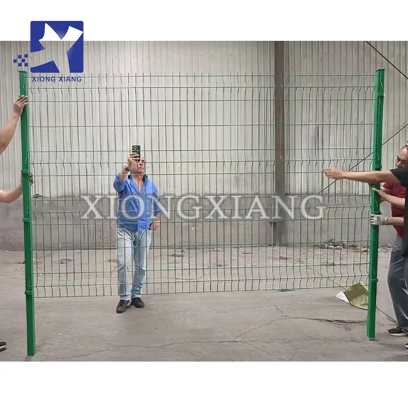 3D Metal Wire Fence Panel Factory Supply V Folds Welded Wire Mesh Fence For France