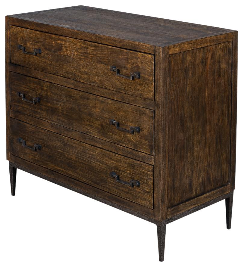 Chest of Drawers SARREID BAUHAUS Eclectic Old Stain Brushed Gray   Midcentury   Accent Chests And Cabinets   by EuroLuxHome  Houzz