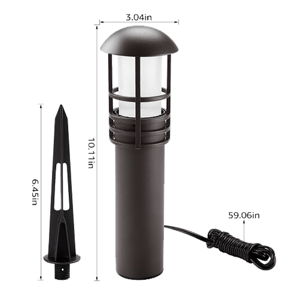 CDPA55 3W 12V Low Voltage LED Garden Bollard Path Light