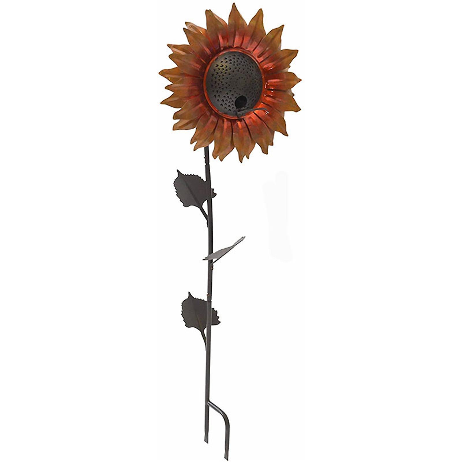 Flower Design Bird Feeder Sunflower Wild Bird Feeder Gazebo Outdoor Durable Orange