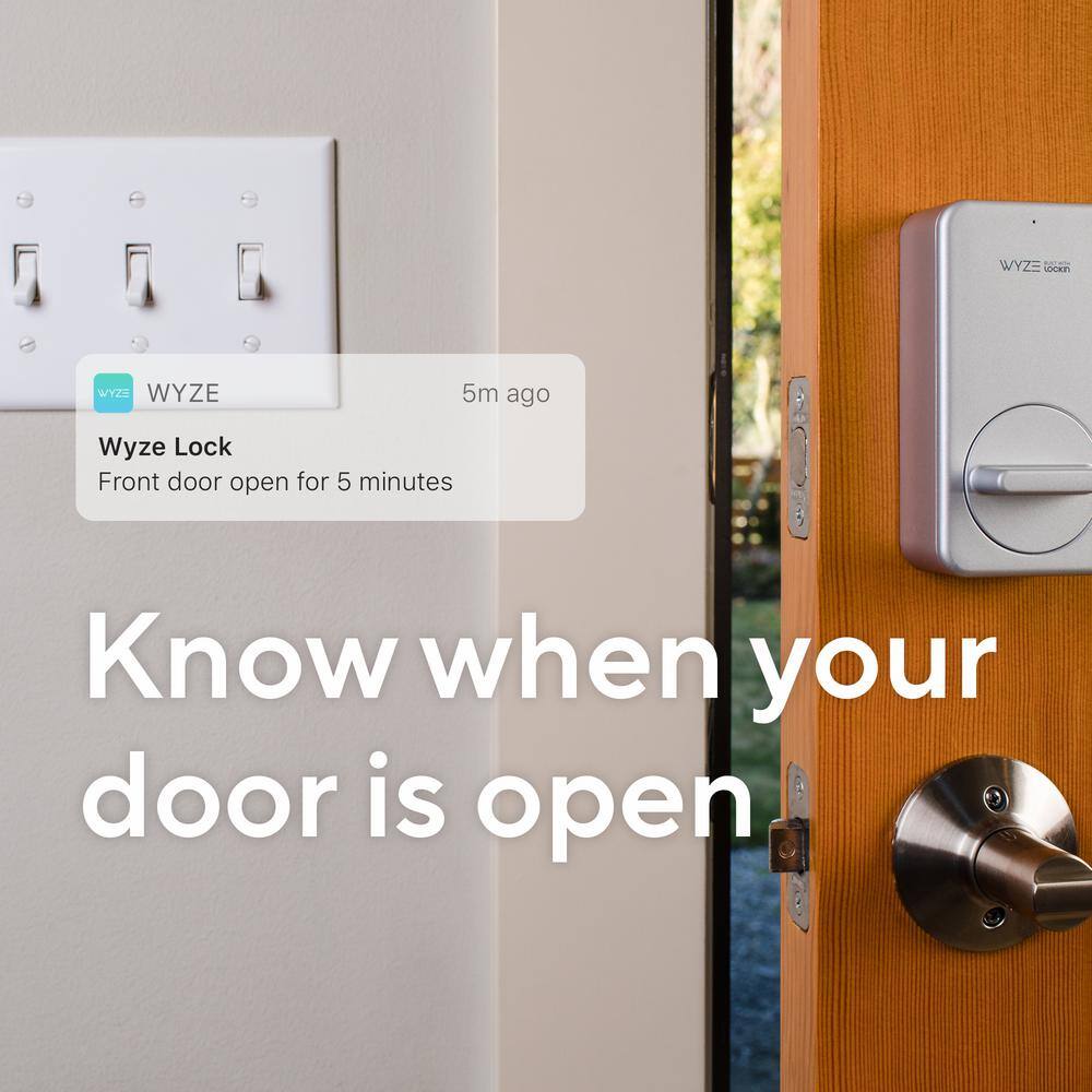 WYZE Single Cylinder Deadbolt Smart Lock WiFi and Bluetooth Enabled Deadbolt Works with Alexa WLCKG1