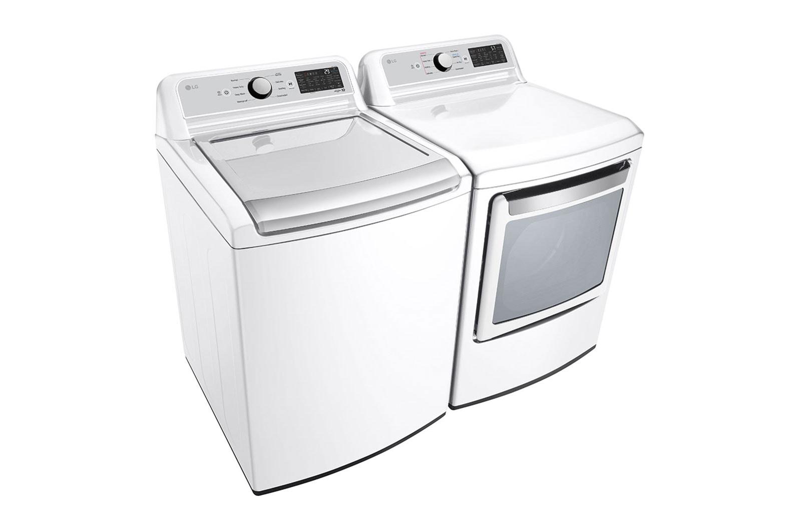 Lg DLE7400WE 7.3 Cu. Ft. Ultra Large Capacity Smart Wi-Fi Enabled Rear Control Electric Dryer With Easyload™ Door