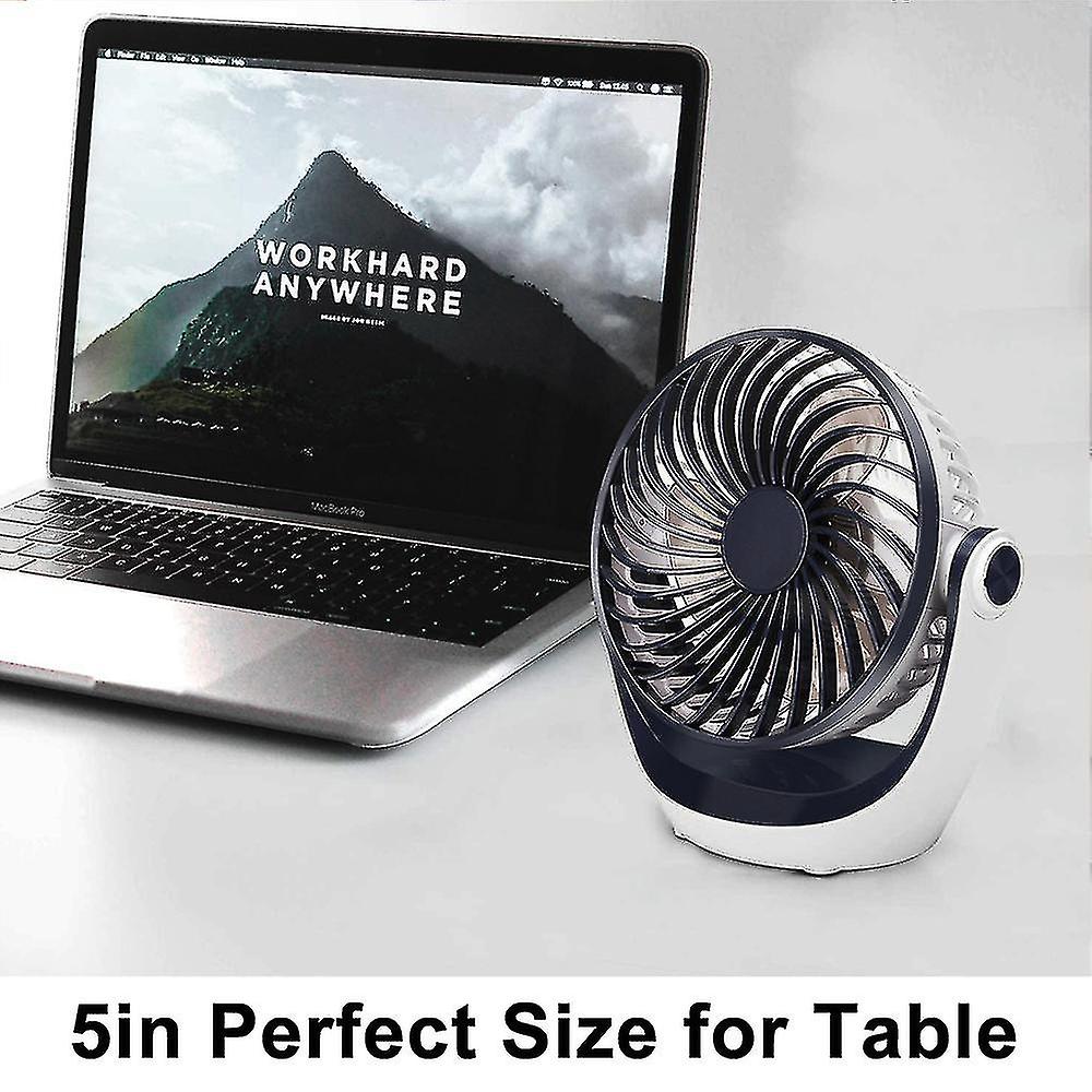 Cute Small Electric Fan Blue