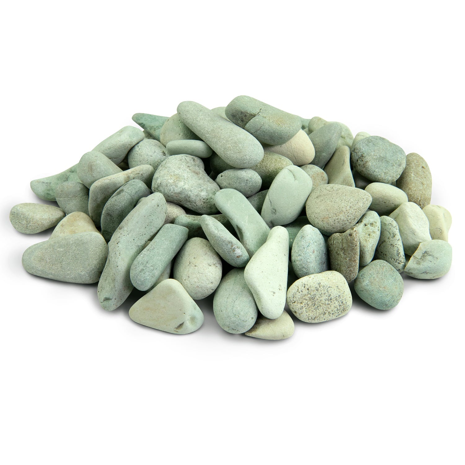 Polynesian Pebble | Green, 3"-5", 5 lbs