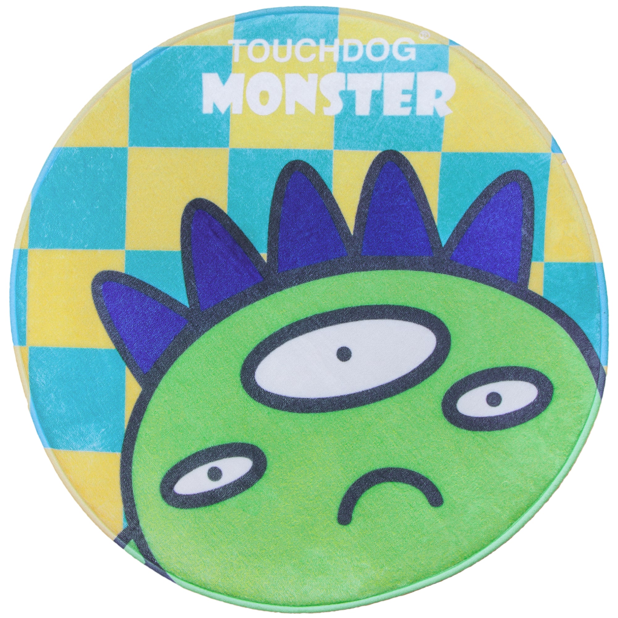 Touchdog Cartoon Monster Rounded Cat and Dog Mat， 26