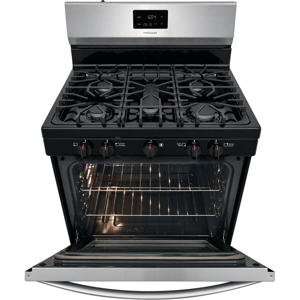 Frigidaire 30-inch Freestanding Gas Range with Even Baking Technology FCRG3052AS