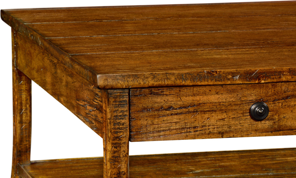 Square Coffee Table  Country Walnut   Rustic   Coffee Tables   by GwG Outlet  Houzz