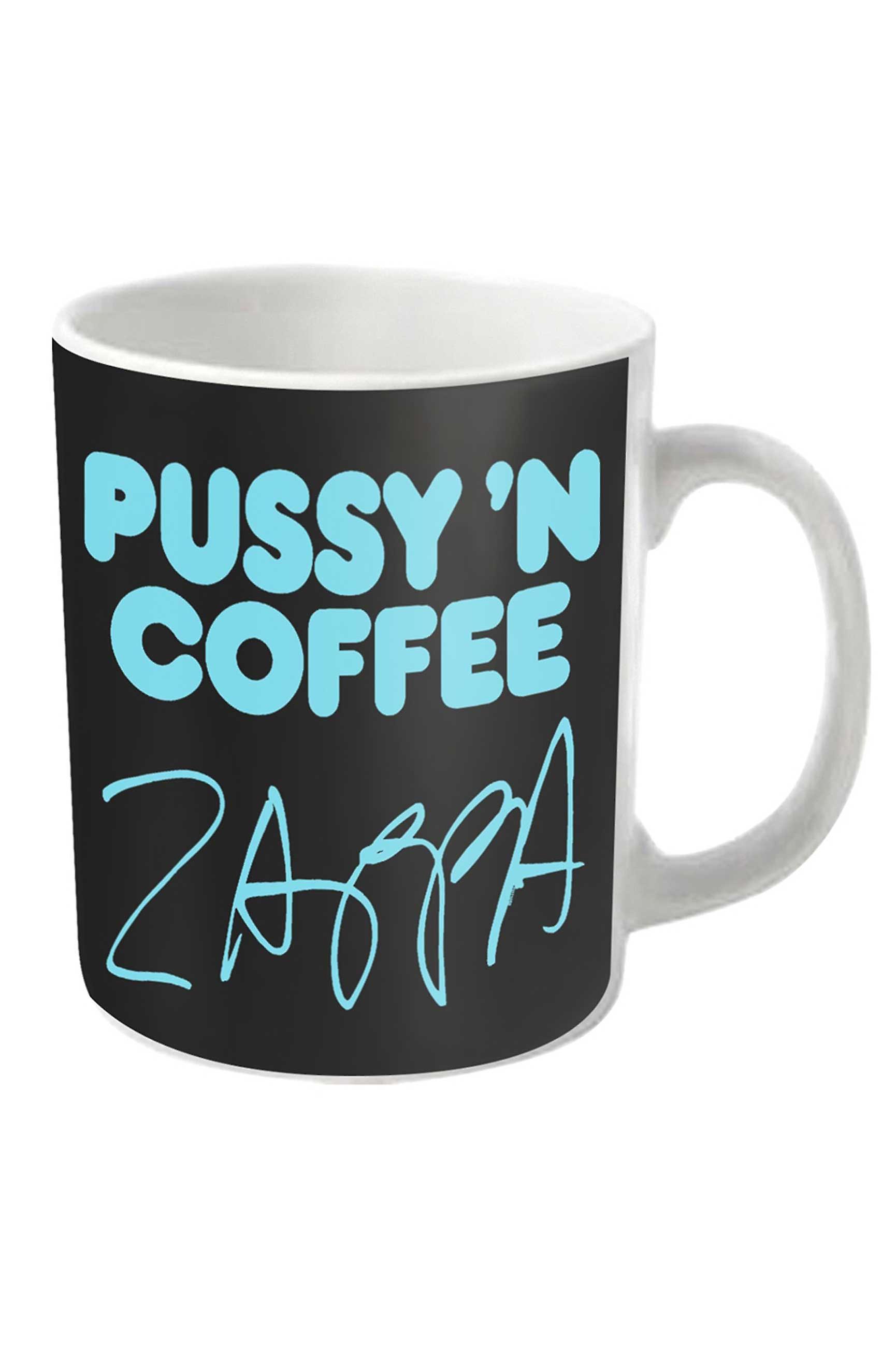 Frank Zappa Mug Pussy n Coffee Logo new Official White Boxed