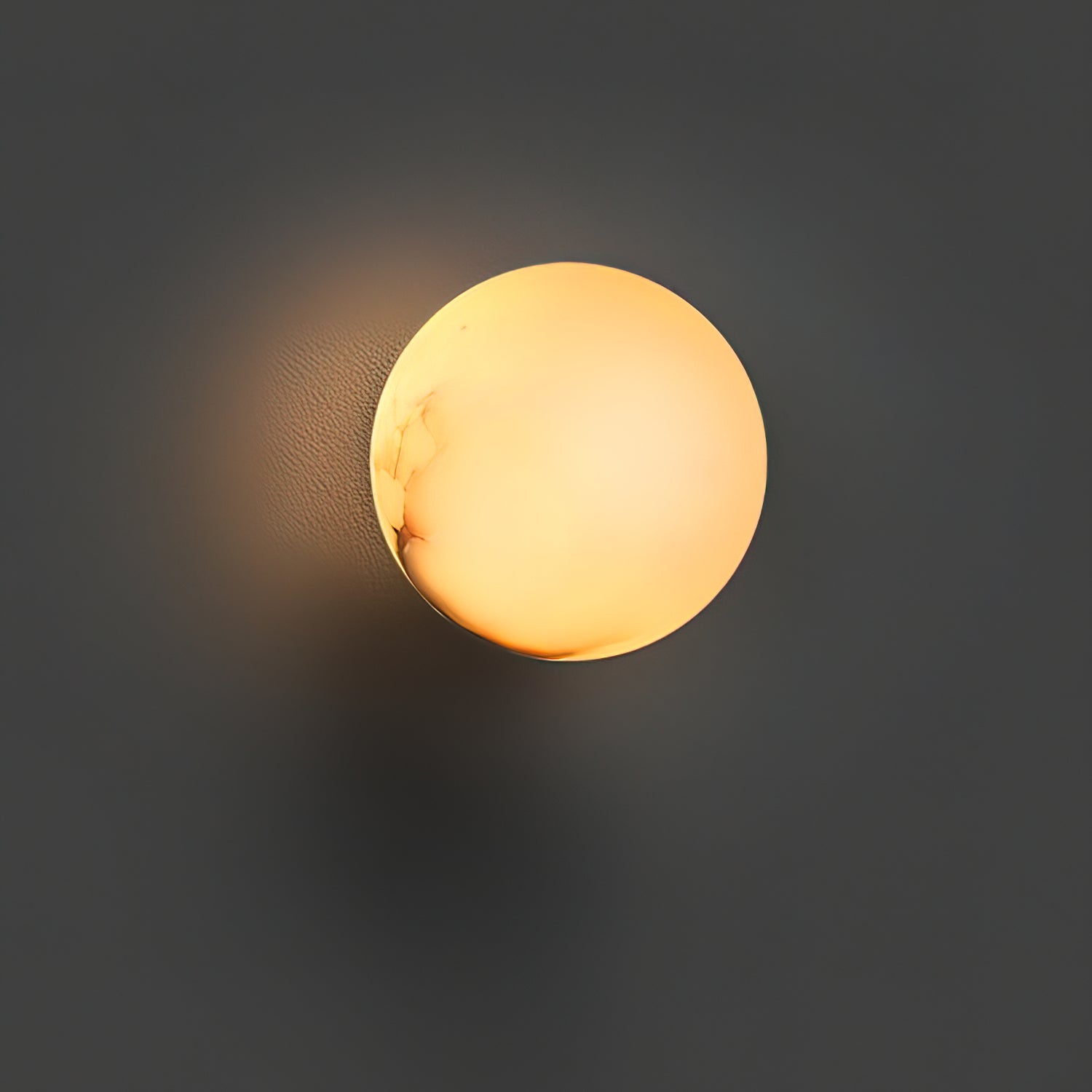 Alabaster Mini Orb Wall Lamp