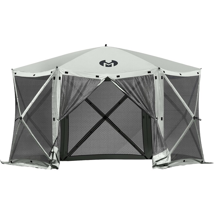 Exacme Portable Gazebo Pop up Tent for Camping  Outdoor Four Sides Pop up Clam Screen Tent with Canopy Shelter  1024 6PC