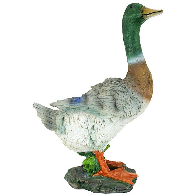 Design Toscano Mallard Duck Statue Multicolored