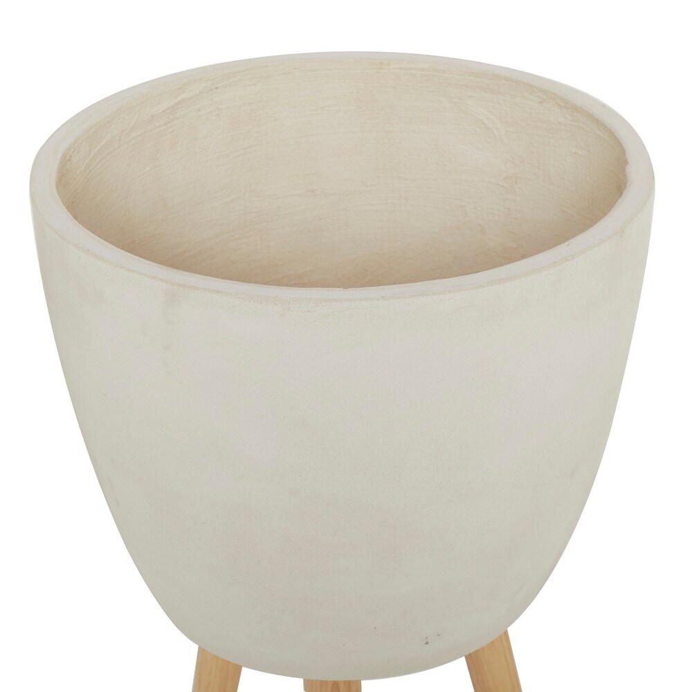 Fiber clay Contemporary Planter