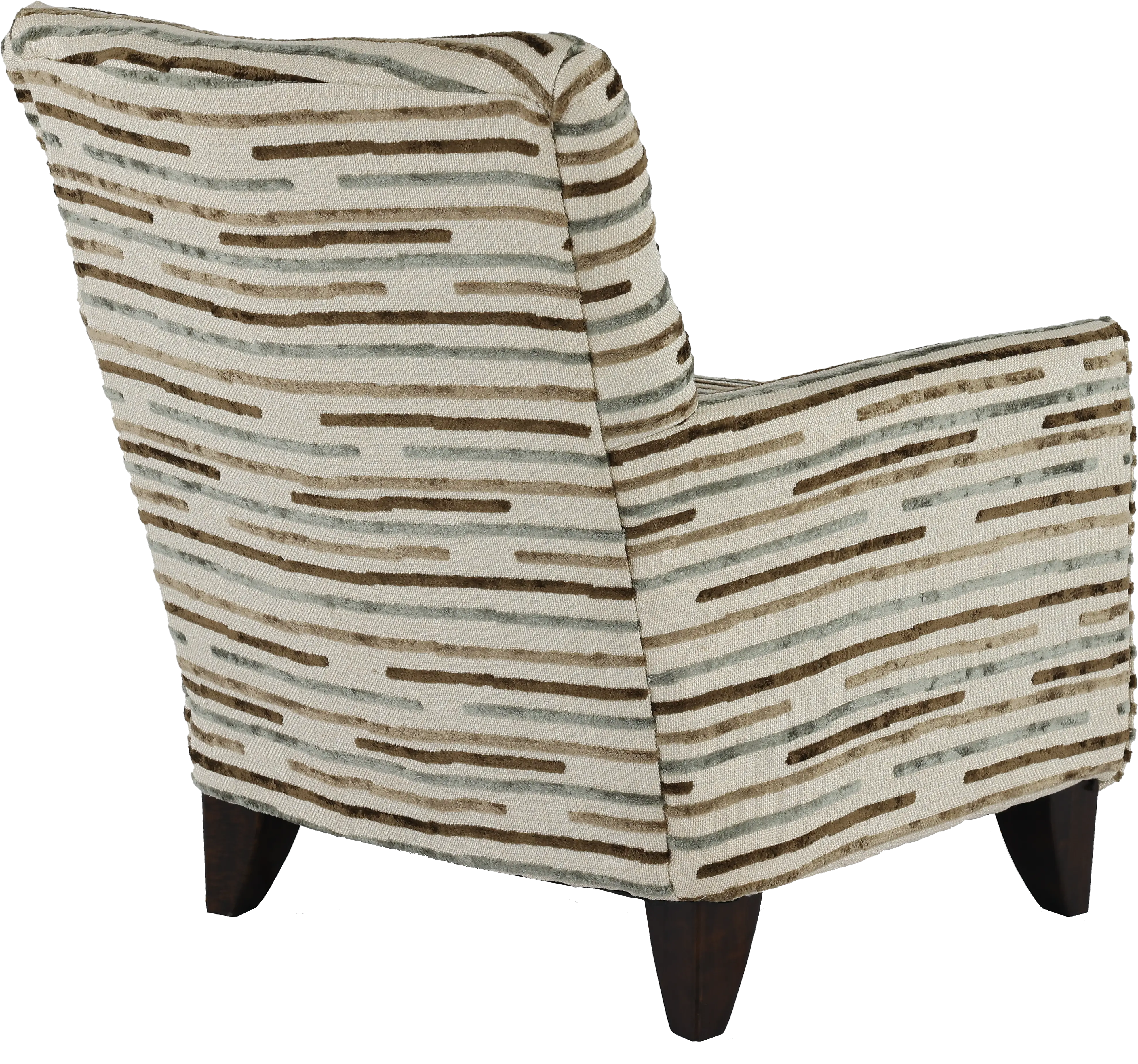 Raven Beige Striped Accent Chair