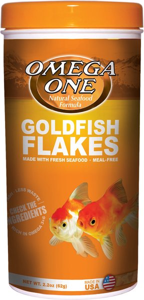 Omega One Protein Enhanced Goldfish Flakes Fish Food