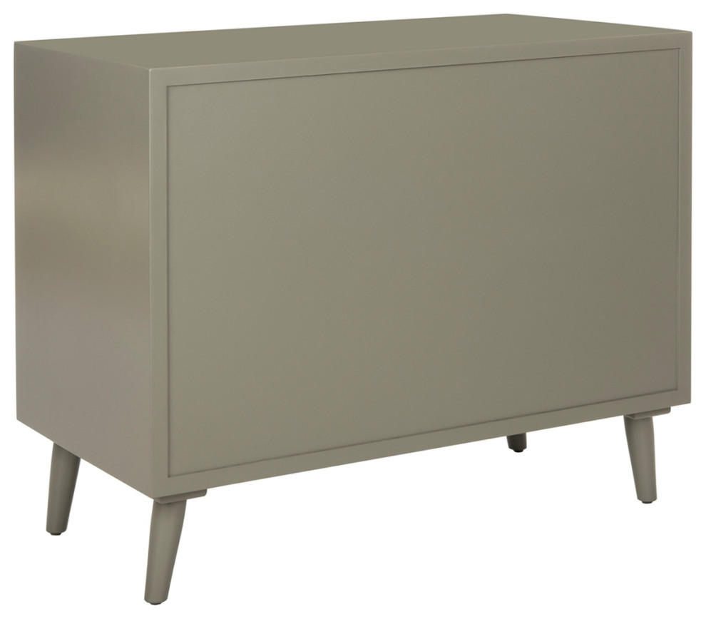 Jane 3 Drawer Chest Dark Grey/ Black   Midcentury   Accent Chests And Cabinets   by Peachtree Fine Furniture  Houzz