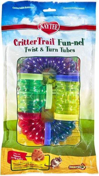 Kaytee CritterTrail Fun-nel Twist and Turn Tubes， Color Varies