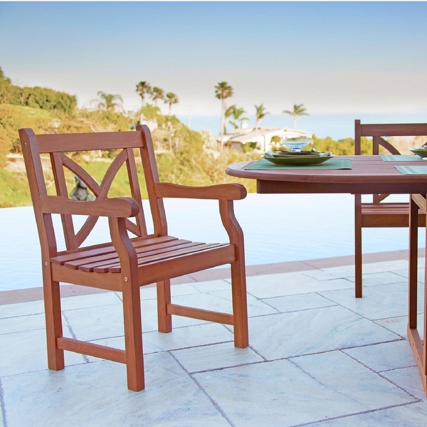 Surfside Rectangular Wood Armchair Outdoor Dining Set by Havenside Home