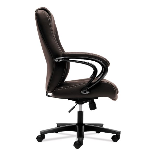 HON HVL402 Series Executive High-Back Chair， Supports Up to 250 lb， 17