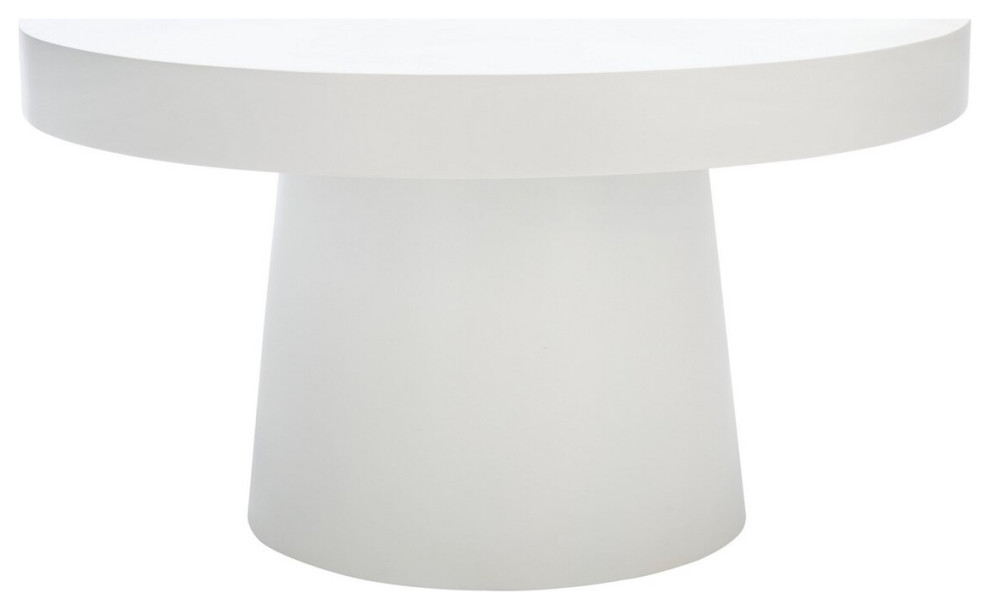 Ria Paper Mache Coffee Table White   Transitional   Coffee Tables   by Peachtree Fine Furniture  Houzz