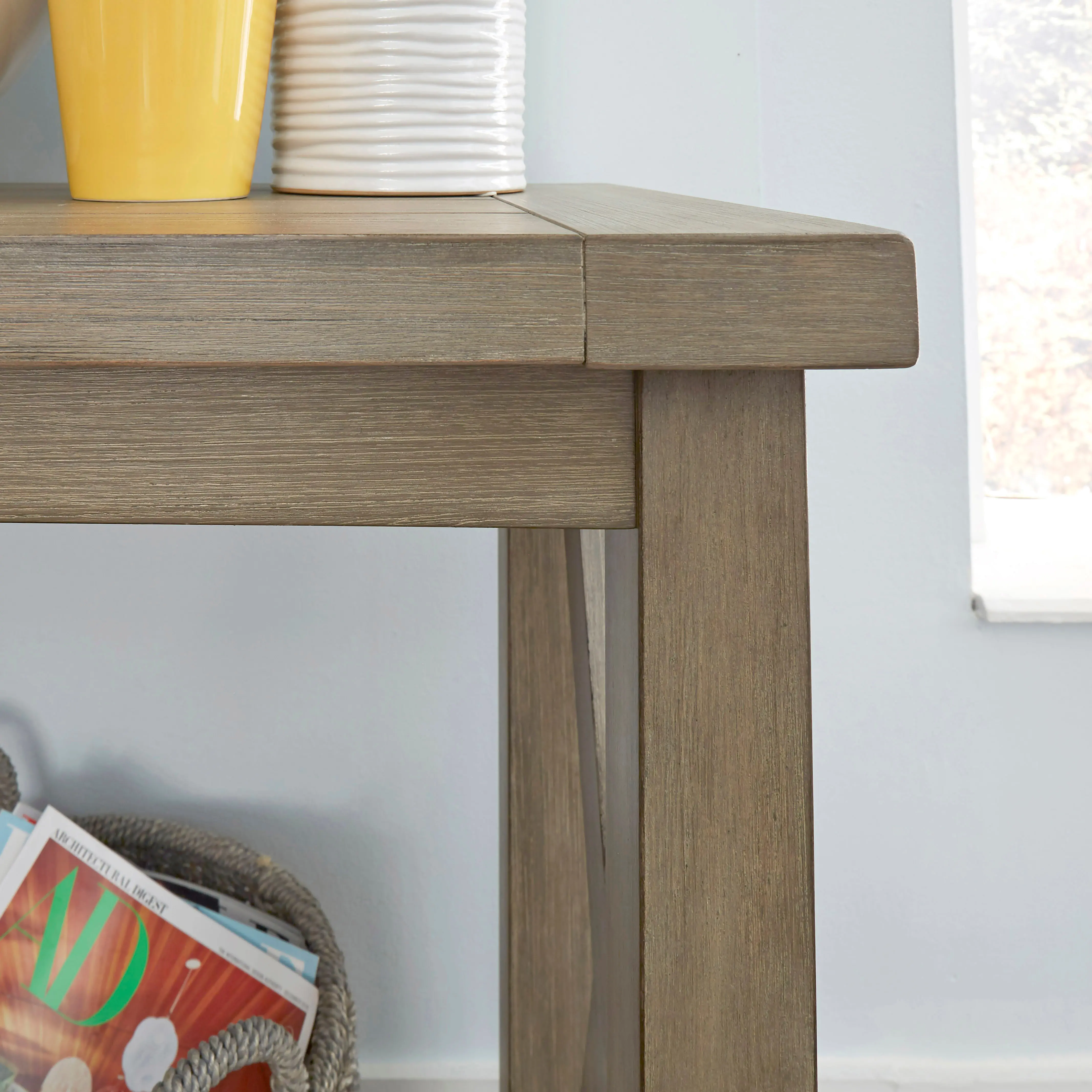 Gray Rustic TV Stand - Mountain Lodge