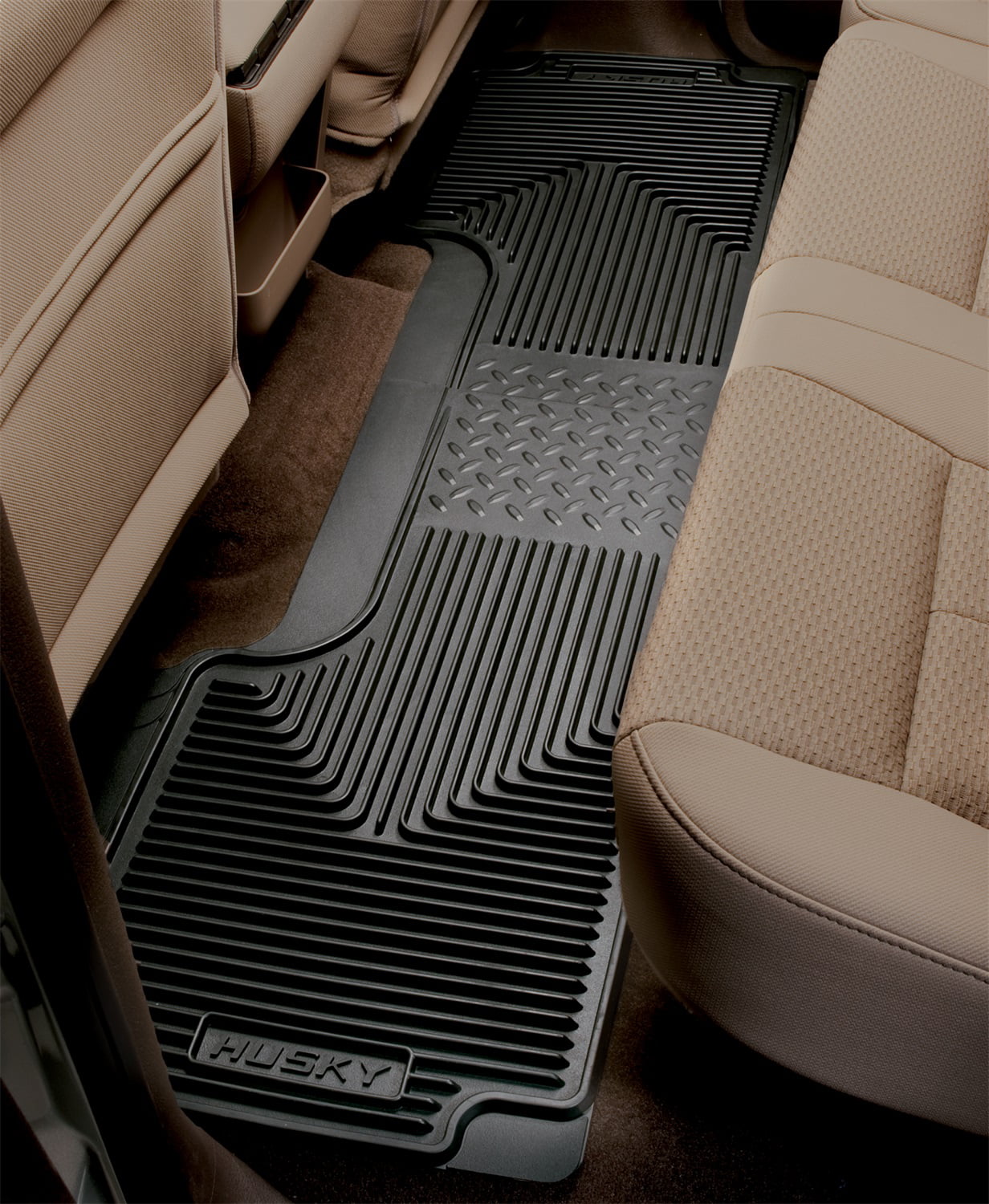 Husky Liners 80-12 Ford F-150/2000-2005 Ford Excursion Heavy Duty Black 2nd Row Floor Mats