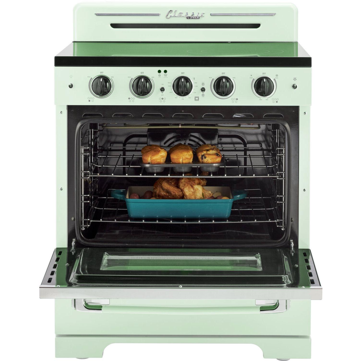 Unique Appliances 30-inch Freestanding Electric Range with Convection Technology UGP-30CR EC LG