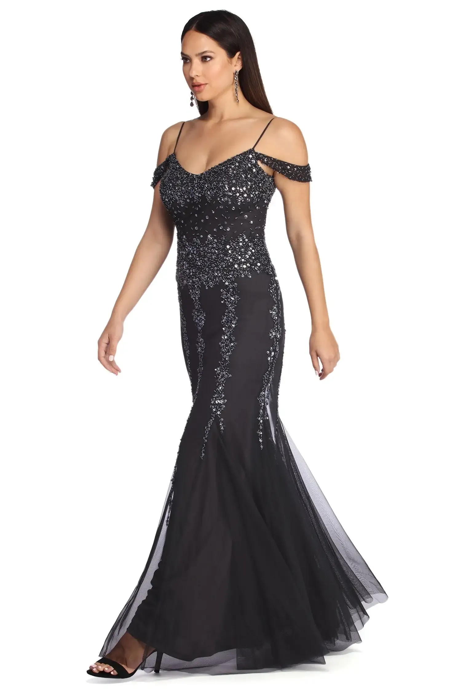 Madeline Formal Beaded Mermaid Dress