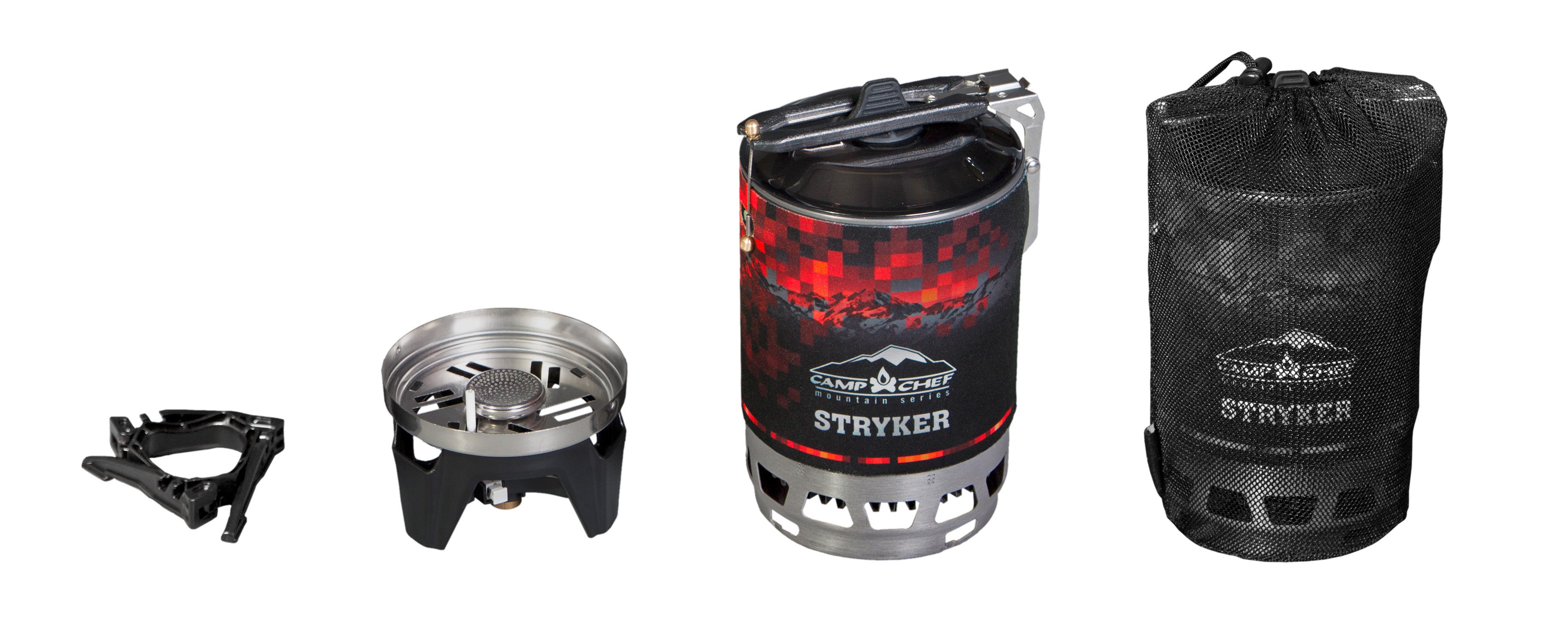 Camp Chef Ultralight Backpacking Portable Stryker Stove, MS100, Butane Single Burner